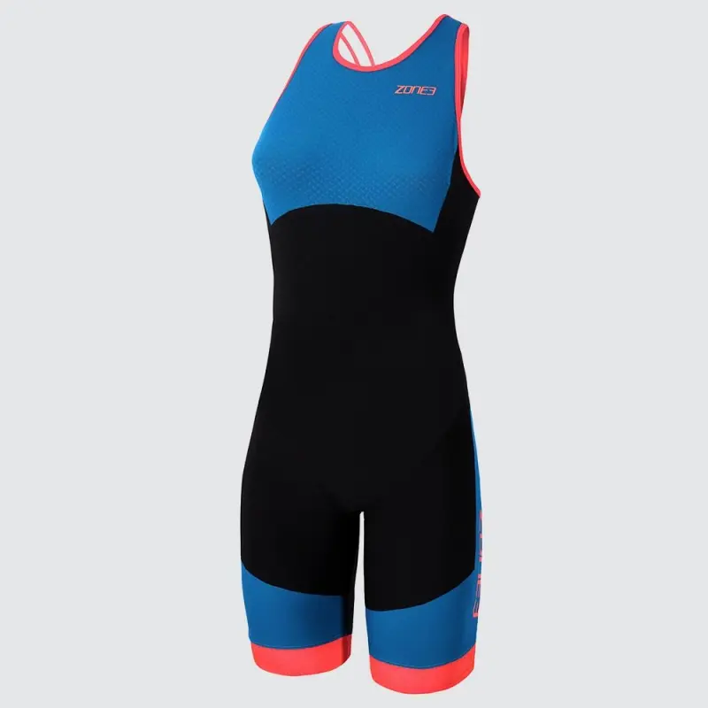 Womens Aeroforce Swimback Style Itu Design / Black/Teal/Coral
