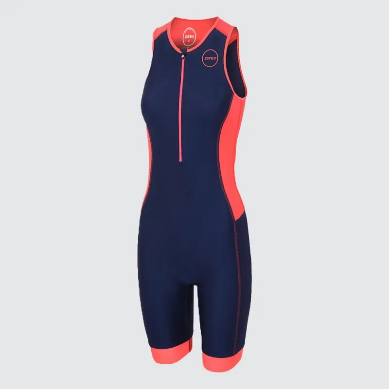 Women's Aquaflo Plus Trisuit / Navy/Coral