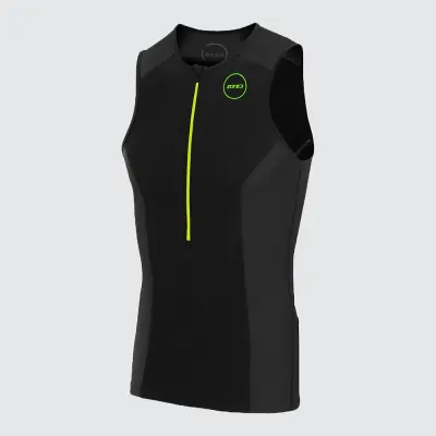 Mens Aquaflo Plus Top / Black/Grey/Neon Green