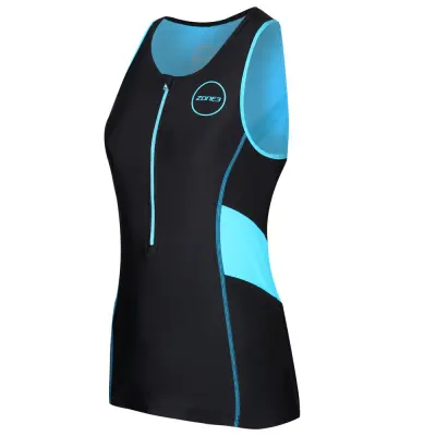 Women's Activate Top / Black/Turquoise