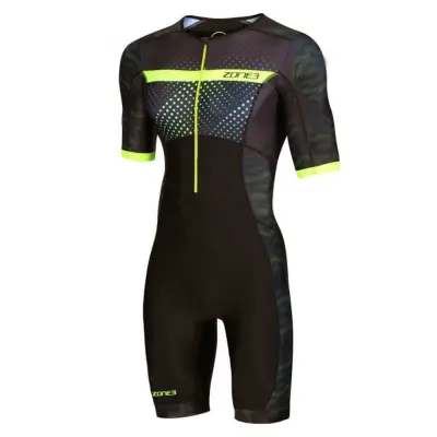 Men's Activate Plus Short Sleeve Trisuit - Revolution / Black/Green