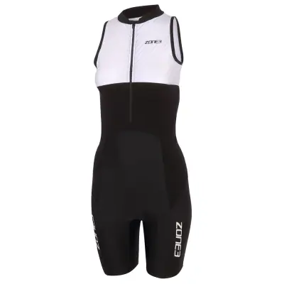 Women's Lava Long Distance Tri Suit / Black/White/Green