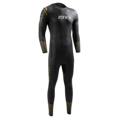 Men's Thermal Aspect Breaststroke Wetsuit / Black/Orange/Yellow