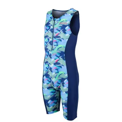 Kid's Digital Print Trisuit / Navy