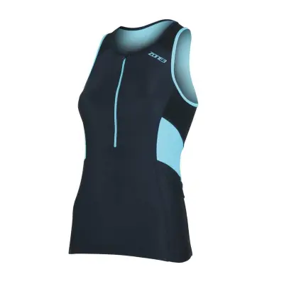 Women's Activate Tri Top / Black/Turquoise