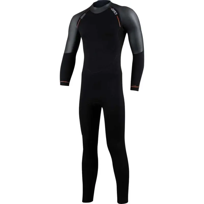 Men's Active-Flex Wetsuit / Black/Orange