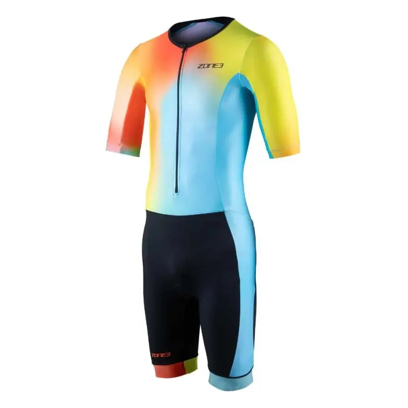Men's Activate+ Short Sleeve Trisuit / Neon/Black
