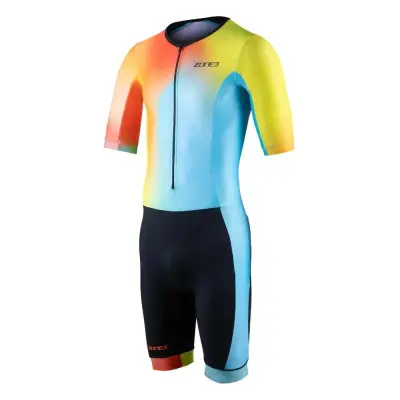 Men's Activate+ Short Sleeve Trisuit / Neon/Black