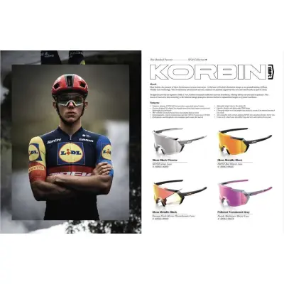 KORBIN - Gloss Metallic Black - Orange Flash Mirror Photochromic