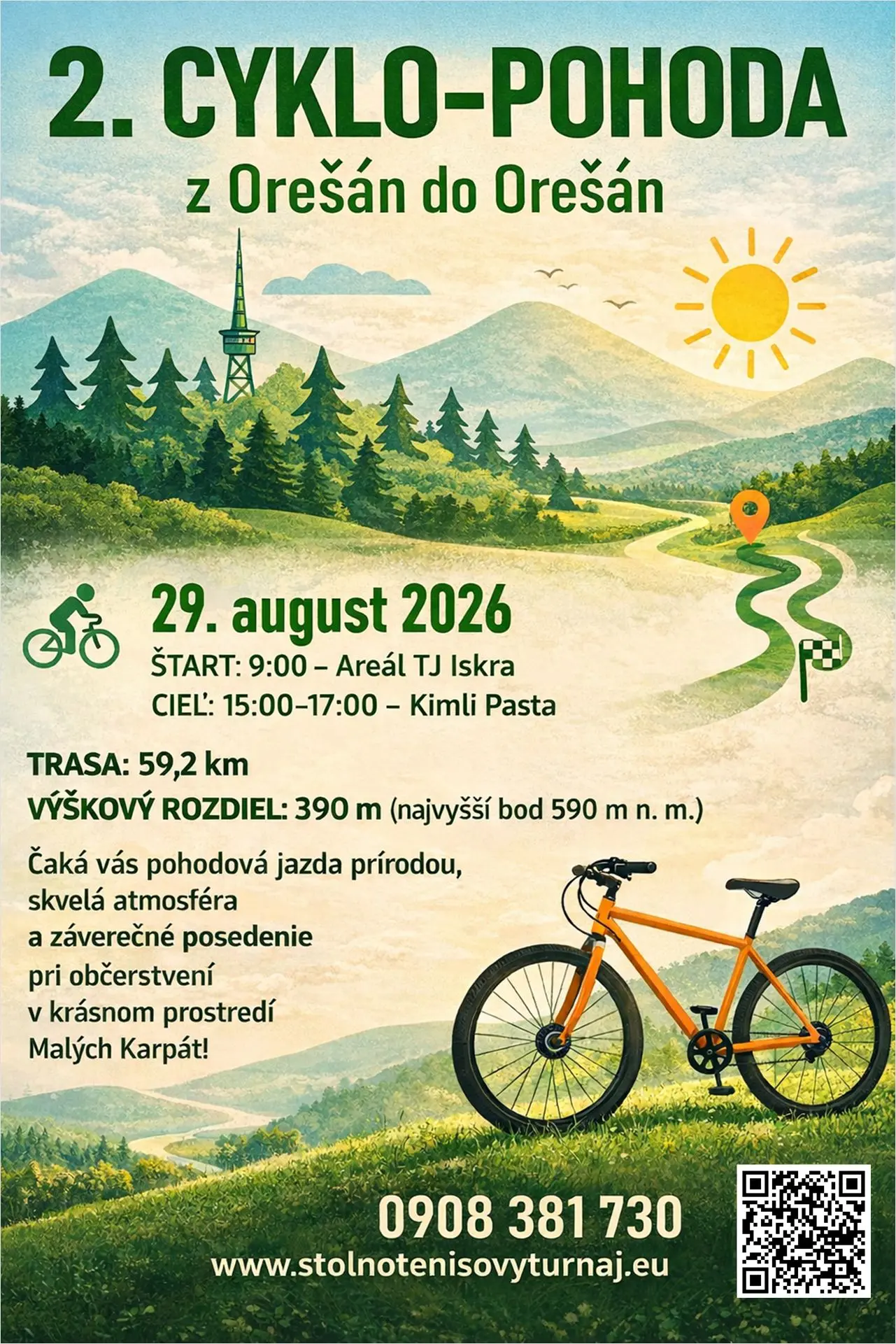 2. Cyklo-pohoda "Z Orešán do Orešán" 2026