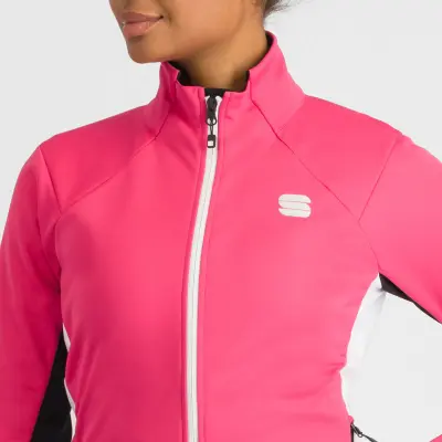 Sportful SQUADRA dámska bunda raspberry pink/white
