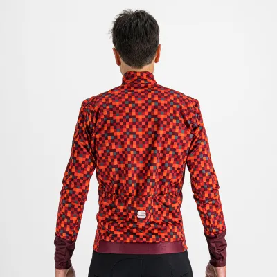 Sportful PIXEL bunda tmavočervená