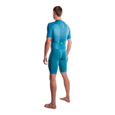 Mens-Activate-Short-Sleeve-Trisuit-Teal
