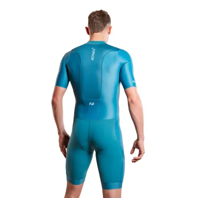 Mens-Activate-Short-Sleeve-Trisuit-Teal