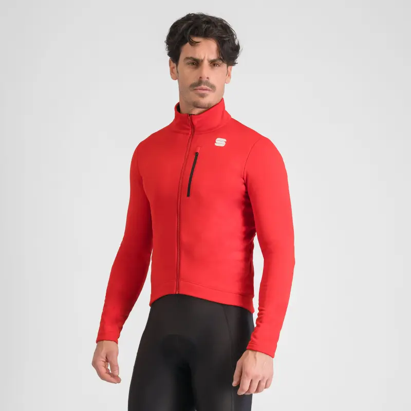 Zimná cyklistická bunda pánska Sportful SRK červená