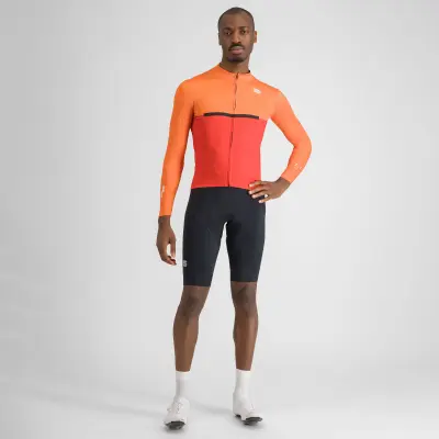 Sportful PISTA THERMAL dres red orange black