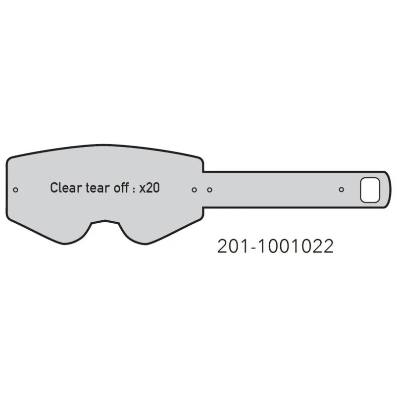 KENNY PERFORMANCE Tears off lenses