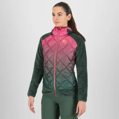 Karpos Smart Marmarole Dámska Bunda Fandango Pink/Jungle Green