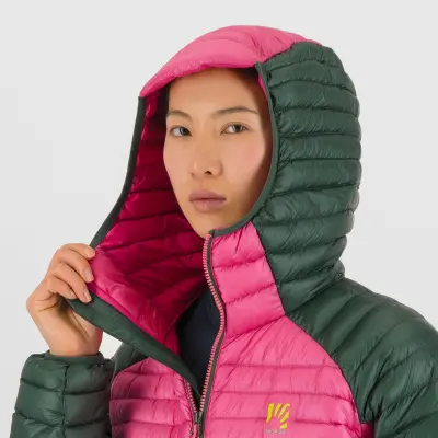 Karpos Alagna Down Dámska Bunda Fandango Pink/Jungle Green
