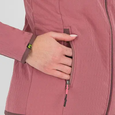 Karpos Marmolada Dámska Mikina S Kapucňou Deco Rose/Huckleberry
