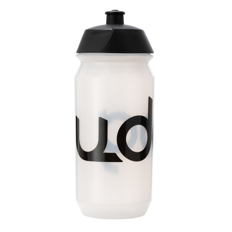 Udog fľaša 600 ml transparentná/čierne logo