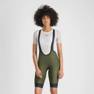Sportful GIARA 2 dámske kraťasy s trakmi dark green