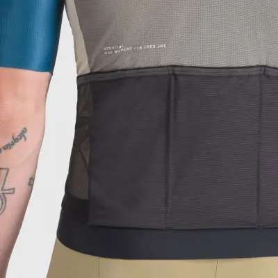 Sportful SUPERGIARA LOGO dres gun metal/teal blue