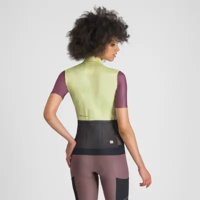 Sportful SUPERGIARA LOGO dámsky dres shadow lime/bordeaux