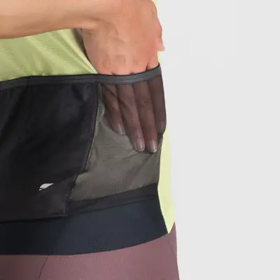 Sportful SUPERGIARA LOGO dámsky dres shadow lime/bordeaux