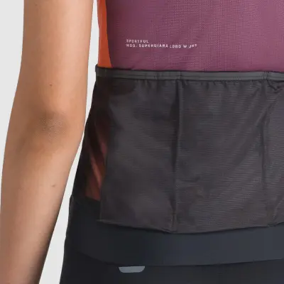 Sportful SUPERGIARA LOGO dámsky dres bordeaux/abbey stone
