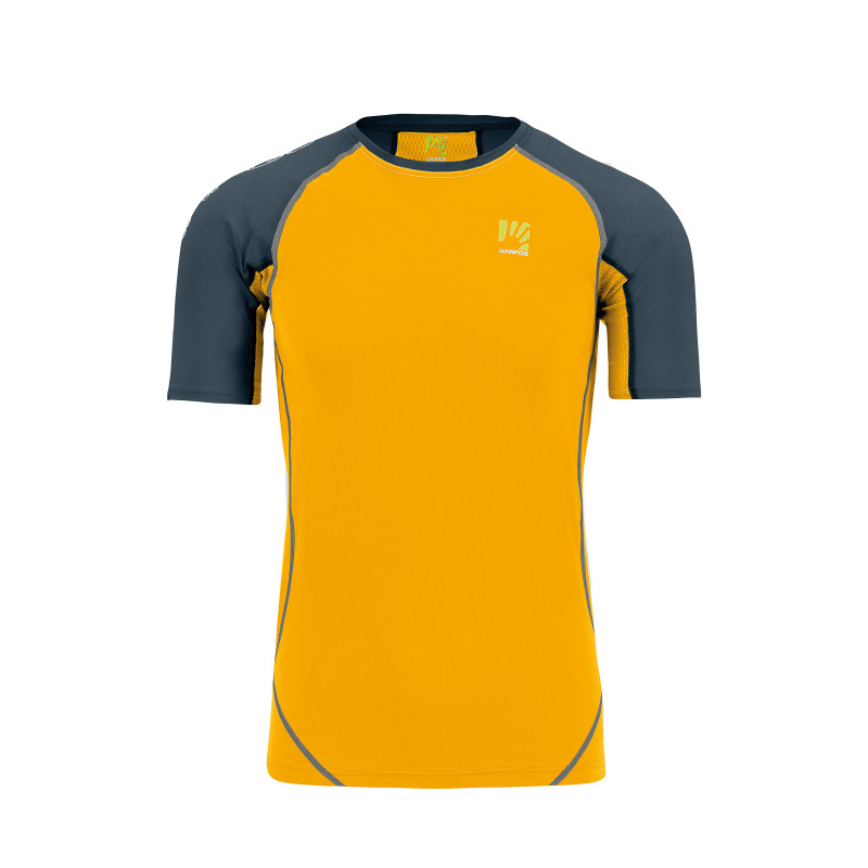 Férfi Karpos Lavaredo outdoor póló, sárga/szürke