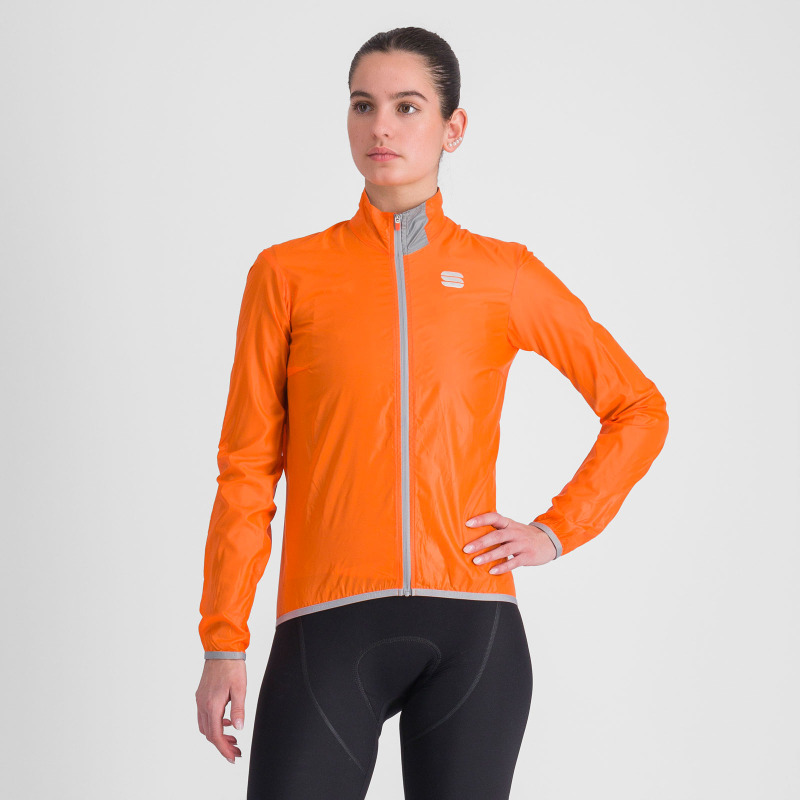 Letná cyklistická bunda dámska Sportful Hot Pack EasyLight oranžová