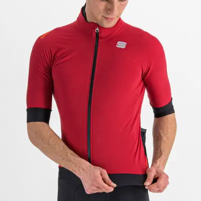 Sportful Fiandre Pro bunda s krátkym rukávom červená