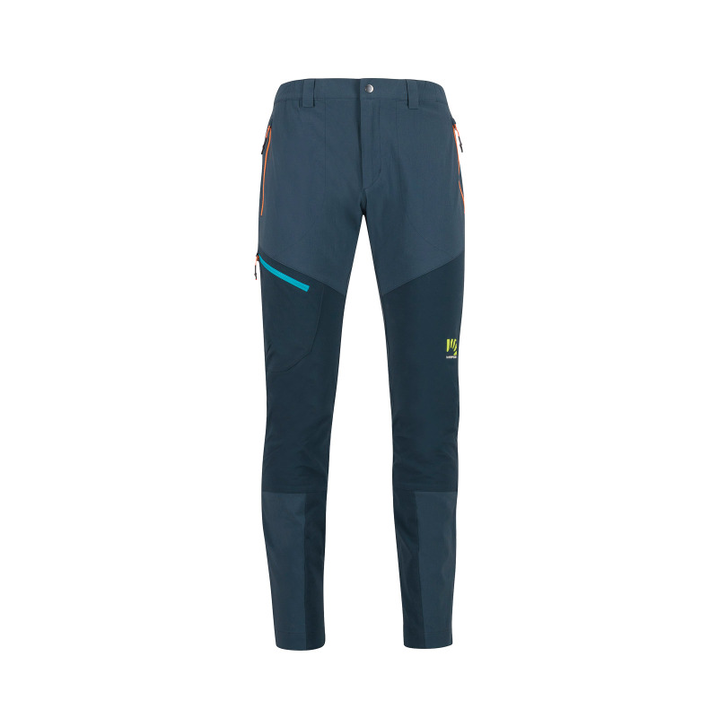 Letní outdoorové kalhoty pánské Karpos Wall Advance modré/černé