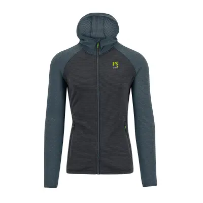 Karpos AMBRIZZOLA FULL-ZIP mikina s kapucňou vulcan/dark slate