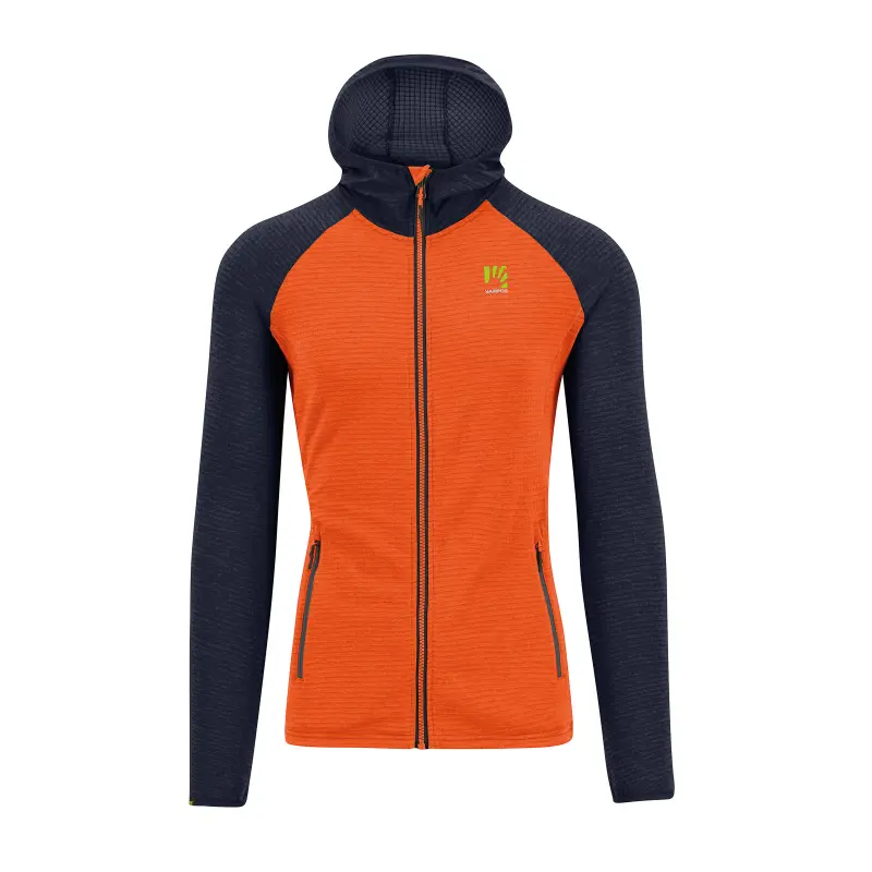 Karpos AMBRIZZOLA FULL-ZIP mikina s kapucňou scarlet ibis/outer space