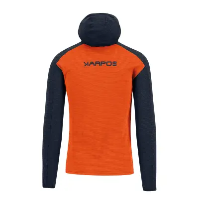 Karpos AMBRIZZOLA FULL-ZIP mikina s kapucňou scarlet ibis/outer space