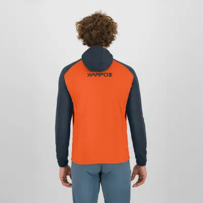 Karpos AMBRIZZOLA FULL-ZIP mikina s kapucňou scarlet ibis/outer space