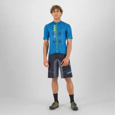 Karpos VAL VIOLA dres indigo b./green fluo