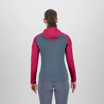 Karpos AMBRIZZOLA dámska FULL-ZIP mikina s kapucňou ombre blue/innuendo
