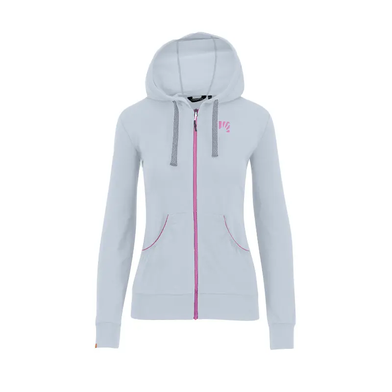 Karpos COPPOLO MERINO dámska FULL ZIP mikina s kapucňou mist/bloom