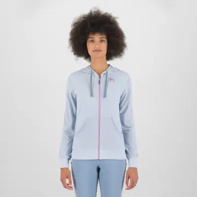 Karpos COPPOLO MERINO dámska FULL ZIP mikina s kapucňou mist/bloom