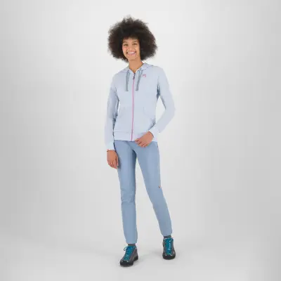 Karpos COPPOLO MERINO dámska FULL ZIP mikina s kapucňou mist/bloom