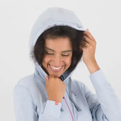 Karpos COPPOLO MERINO dámska FULL ZIP mikina s kapucňou mist/bloom