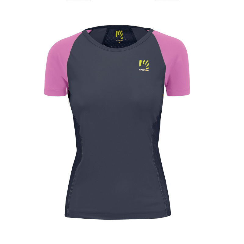 Outdoorové tričko dámske Karpos Lavaredo Evo sivé/fialové