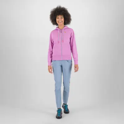 Karpos VOLPE dámska FULL ZIP mikina s kapucňou bloom