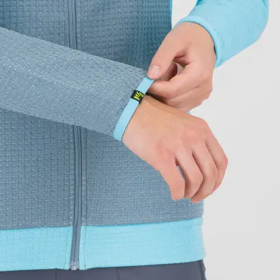 Karpos AVERAU dámska FULL-ZIP mikina s kapucňou windw.blue/bachelor b.