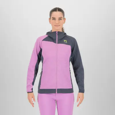 Karpos AVERAU dámska FULL-ZIP mikina s kapucňou bloom/ombre blue