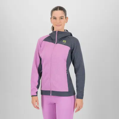 Karpos AVERAU dámska FULL-ZIP mikina s kapucňou bloom/ombre blue