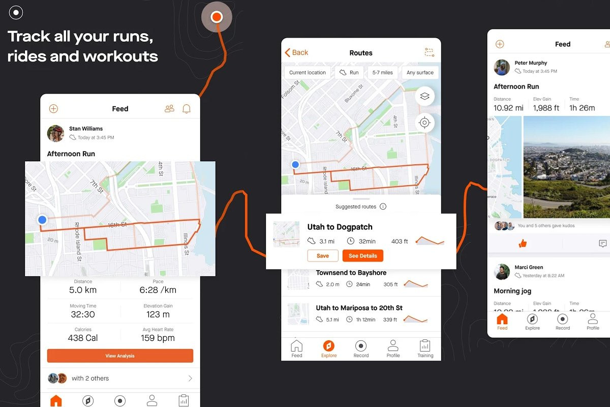 Aplikácia Strava pre cyklistov a bežcov